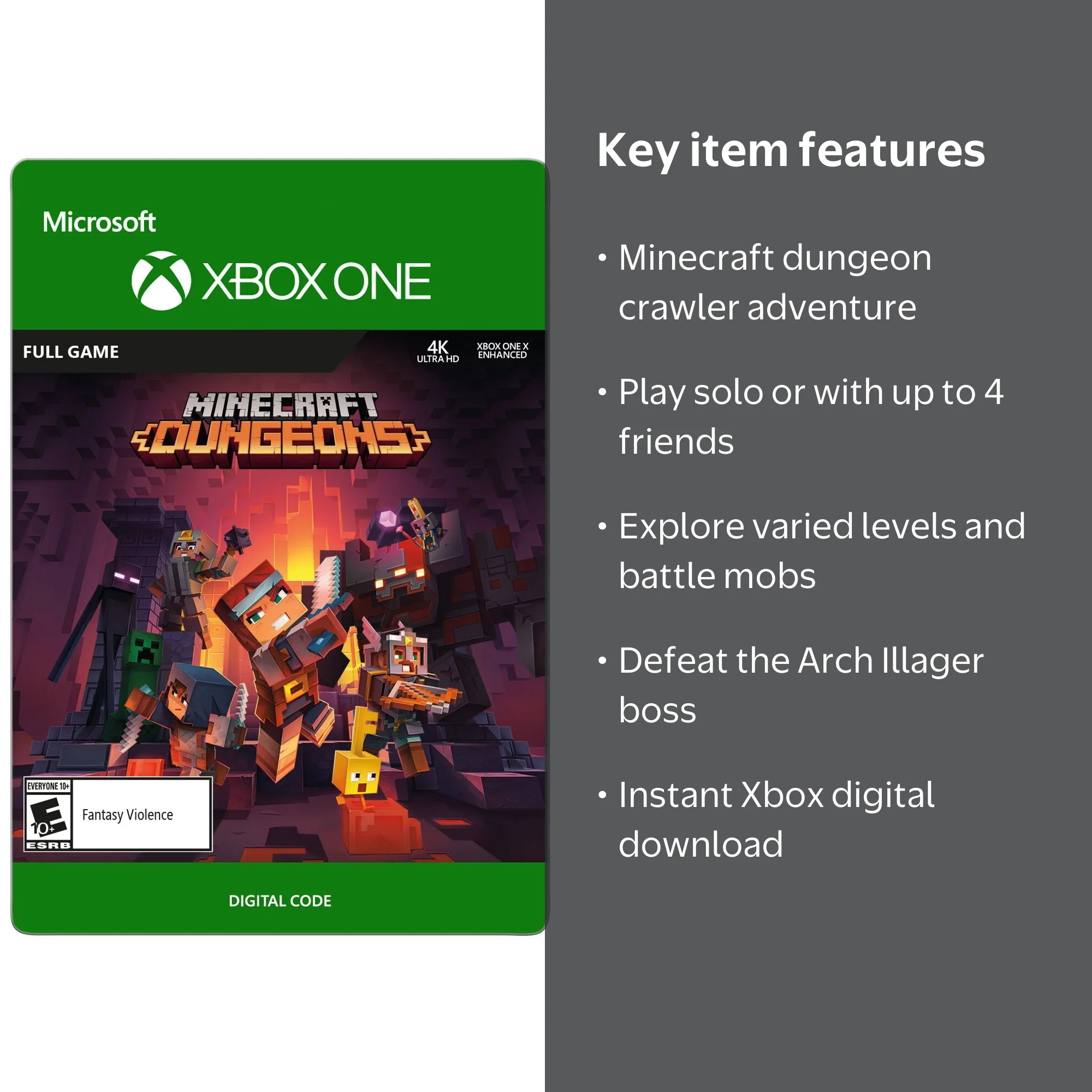 Minecraft Dungeons, Xbox Studios, Xbox [Digital Download