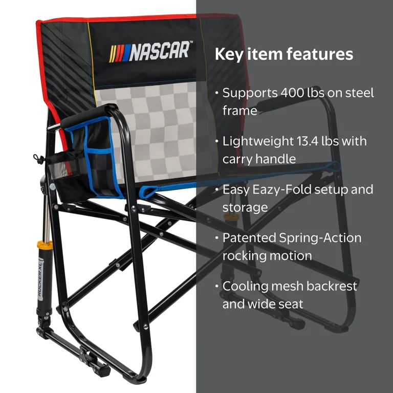 GCI Outdoor Freestyle Rocker XL Oversized Foldable Rocking Camp
