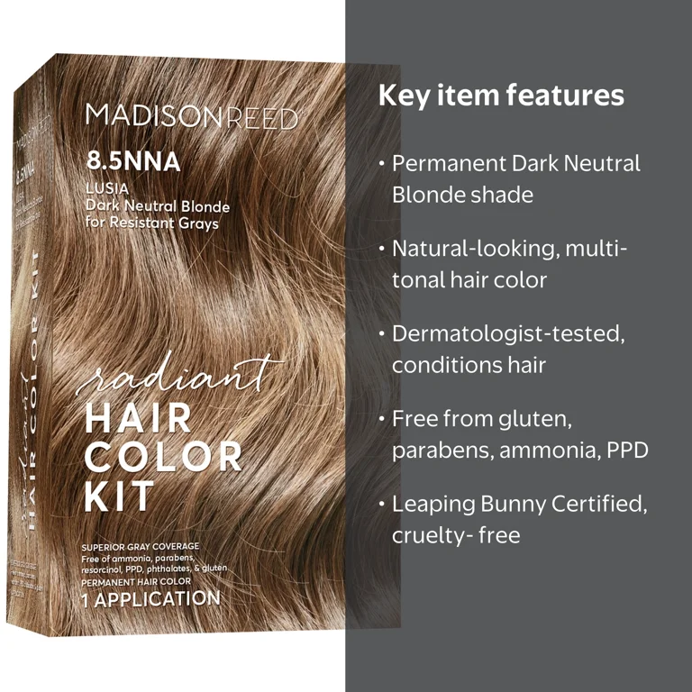 Madison Reed Demi-Permanent Hair Color Kit, Lusia 8.5NNA - Walmart.com