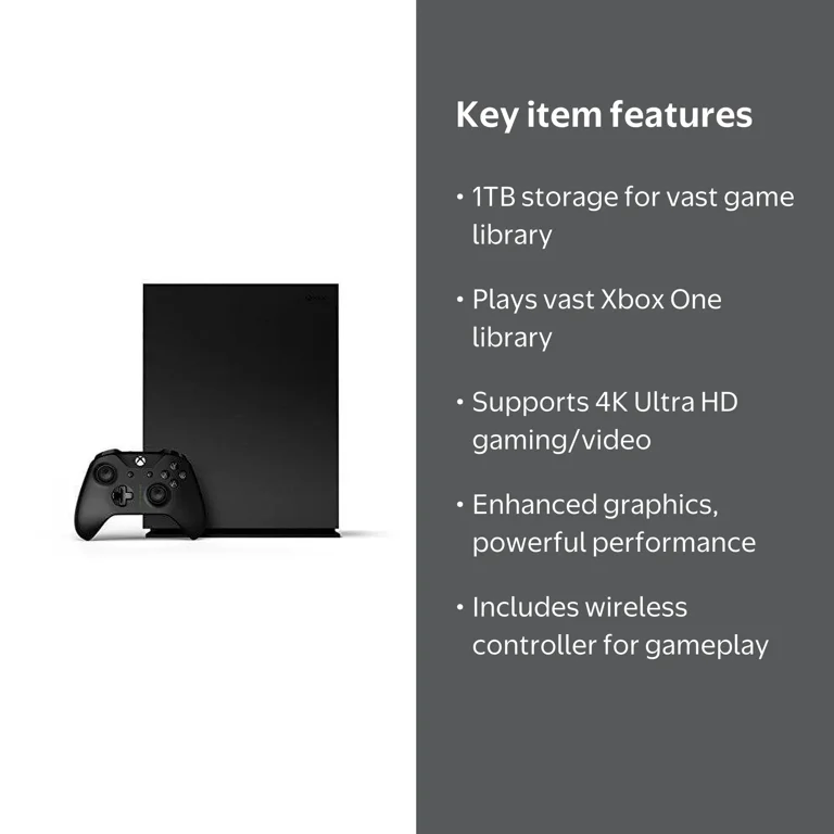 Microsoft, Xbox One X, Project Scorpio Limited Edition 1TB, Black