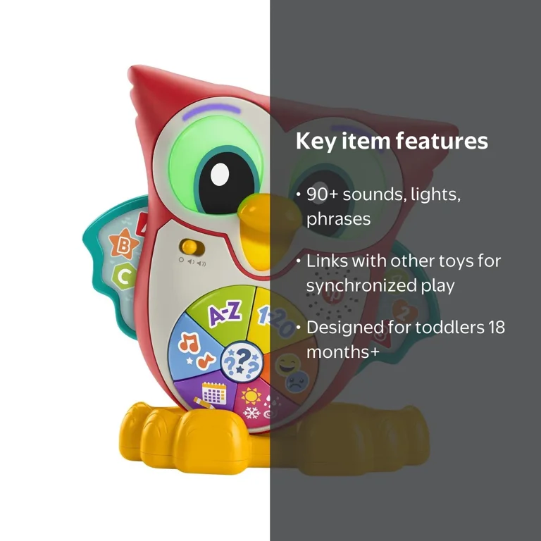Fisher-Price Linkimals Interactive Musical Learning Owl Toy for