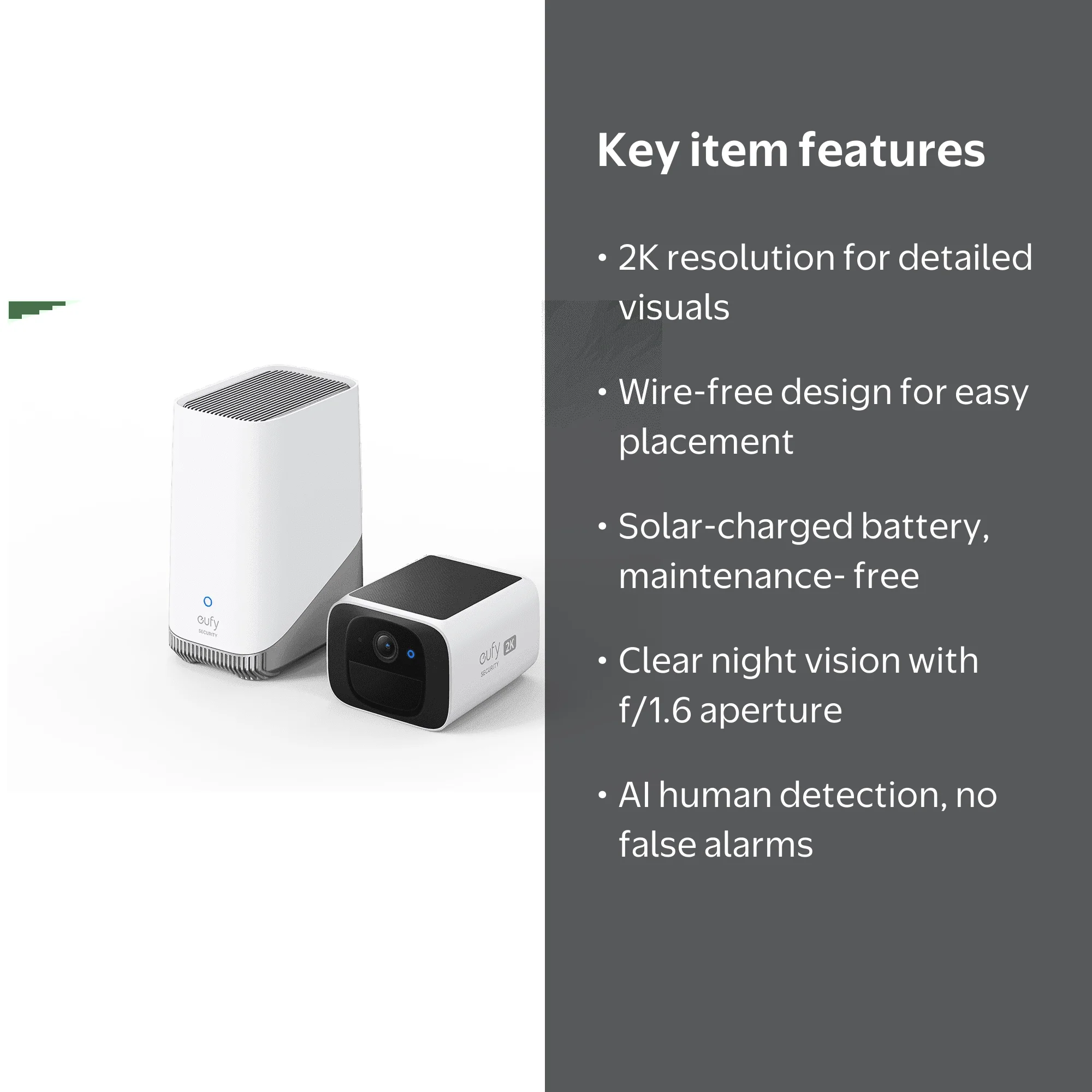 Anker eufy Security SoloCam S220, Wireless Rechargeable Outdoor
