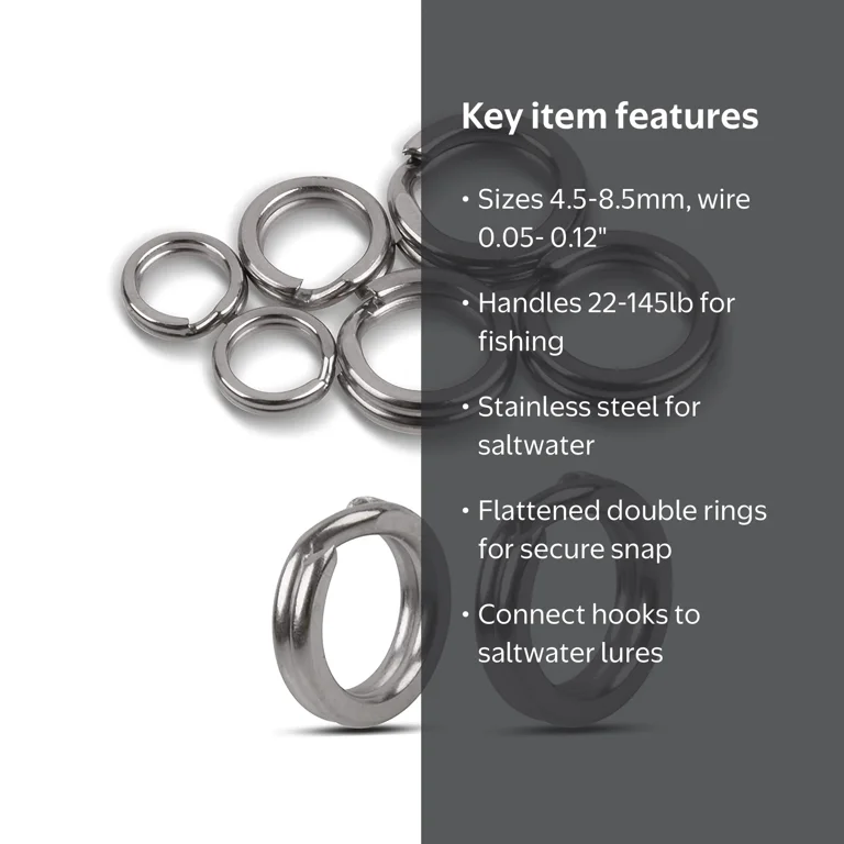 d rings for fishing lures D-Rings  TrapShed Supply Co Internal Diameter Quality Split Rings for Fishing