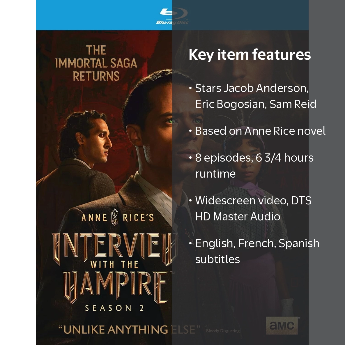 AMC, Interview with the Vampire, Season 2, 8 episodes, DVD