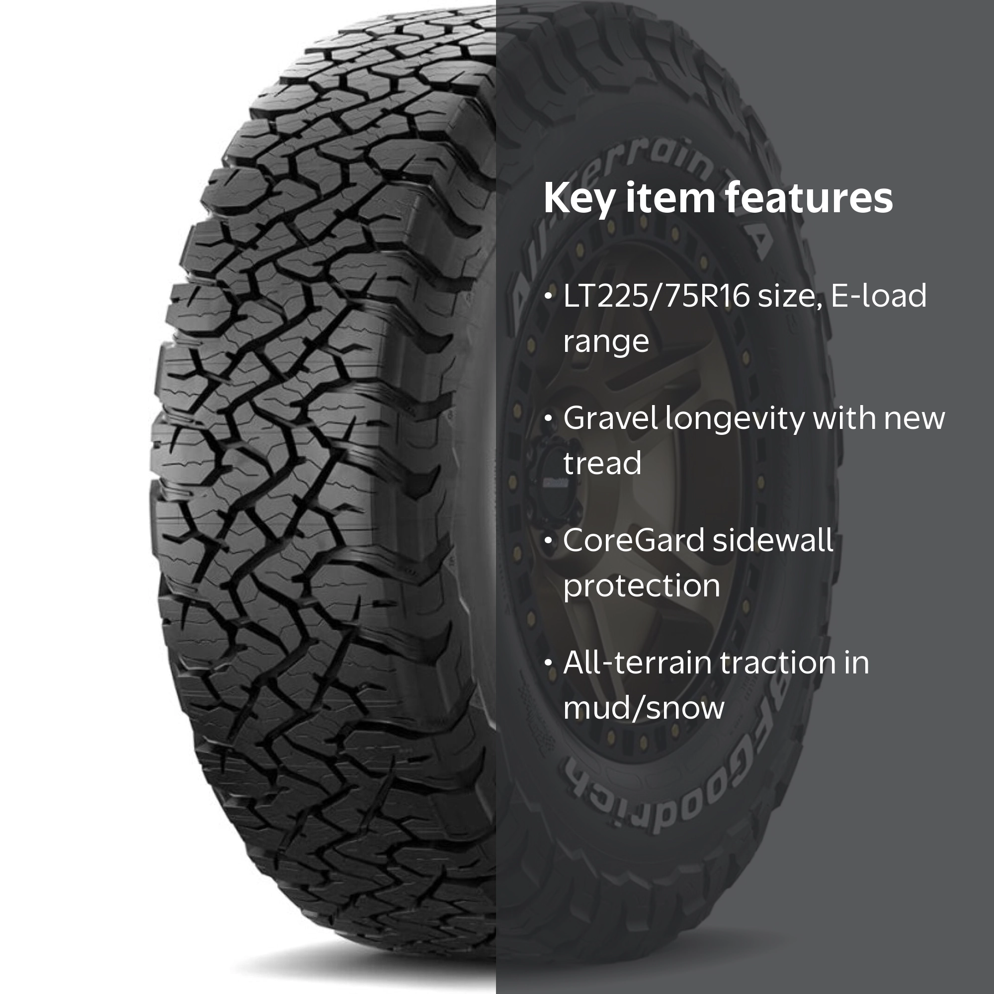 BFG All-Terrain T/A KO3 LT225/75R16 115/112S E - Walmart.com
