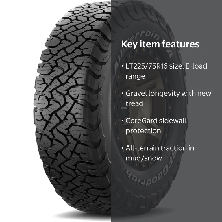 BFG All-Terrain T/A KO3 LT225/75R16 115/112S E - Walmart.com