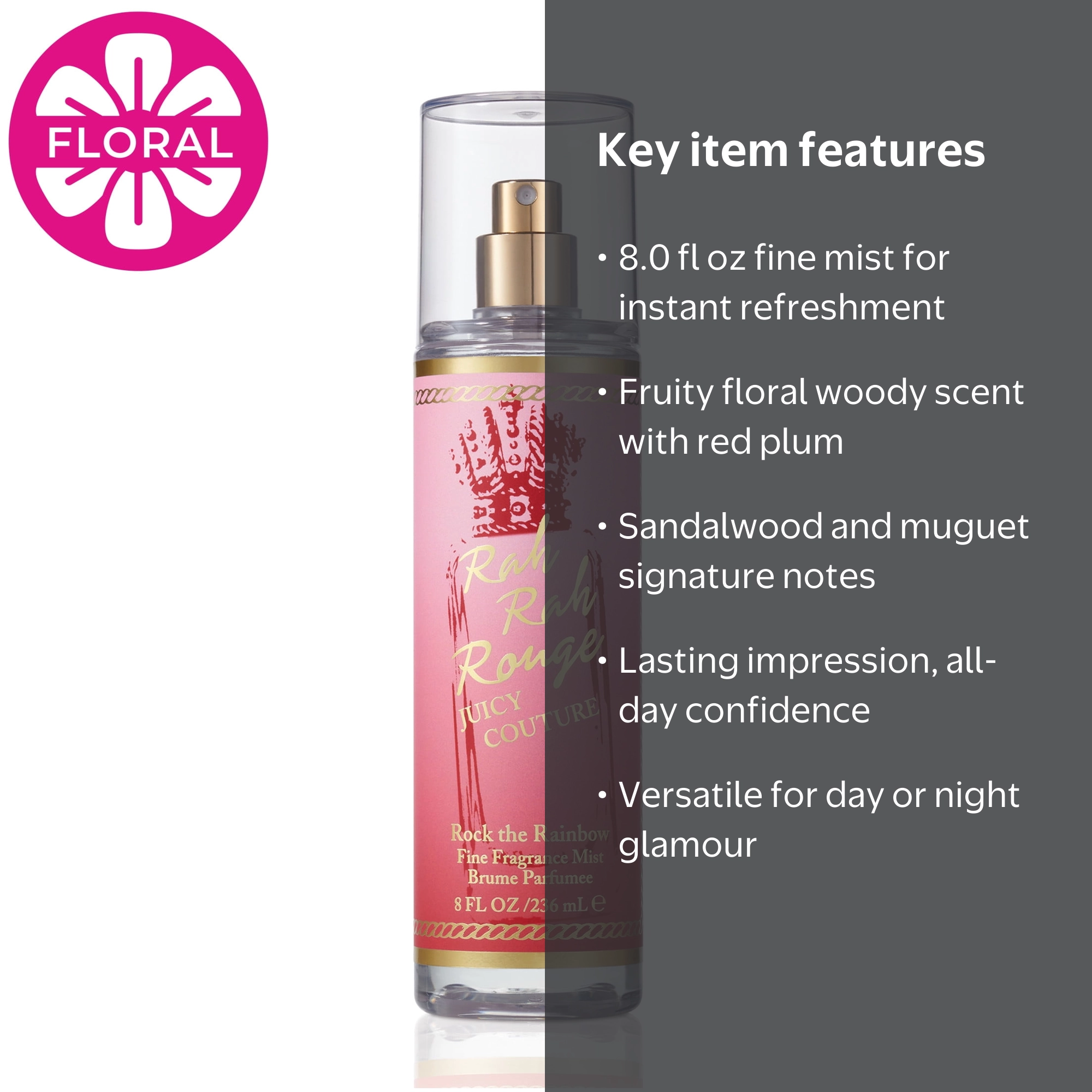 Juicy Couture Rock The Rainbow Rah Rah Rouge Body Mist Spray