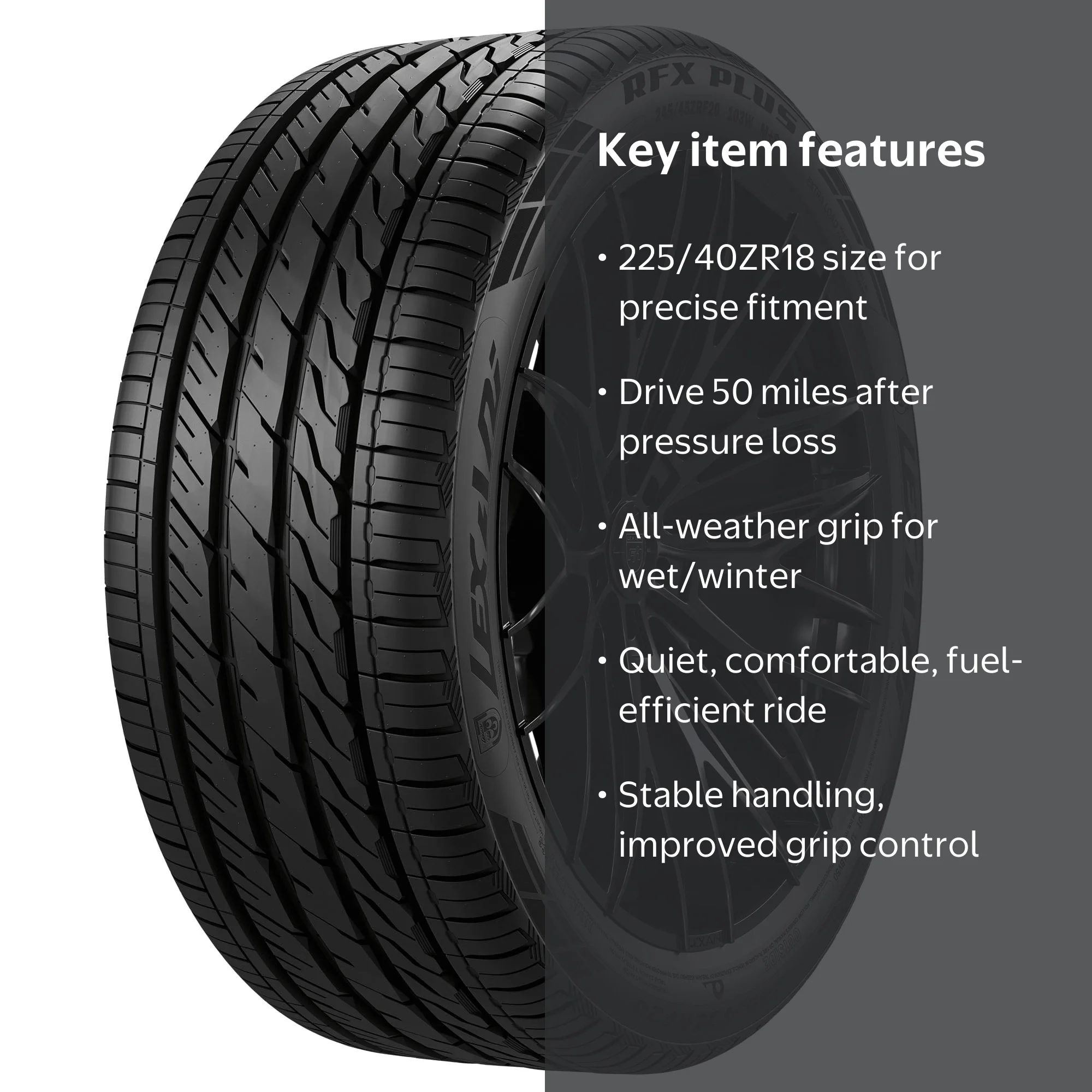 Lexani RFX Plus All Season 225/40ZR18 88W Passenger Tire - Walmart.com