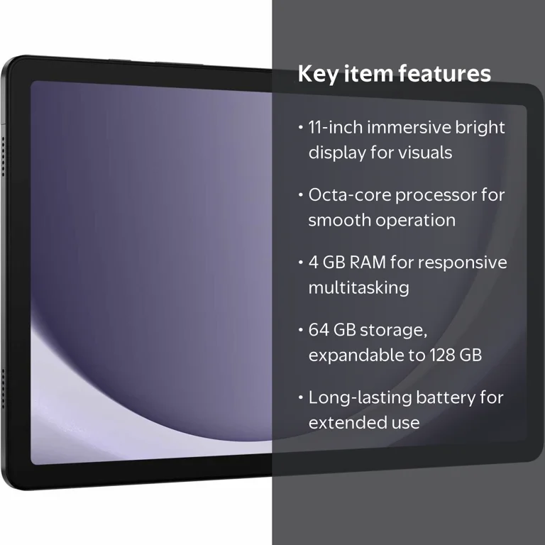 SAMSUNG Galaxy Tab A9+ 5G, 11? 64GB, Wi-Fi (AT&T), Upgraded