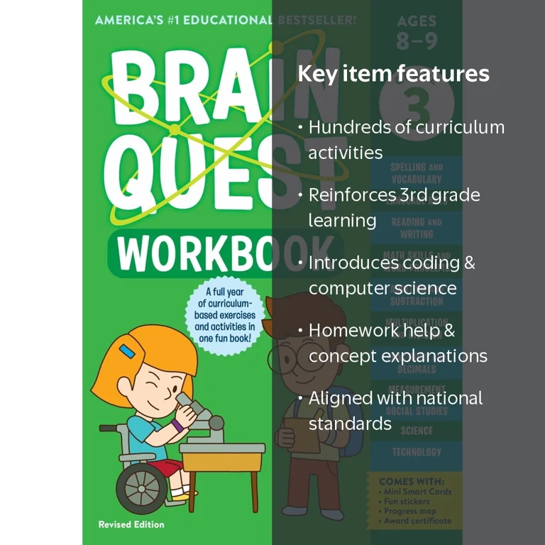 Brain Quest Workbook: 3rd Grade Revised Edition, Activity Book
