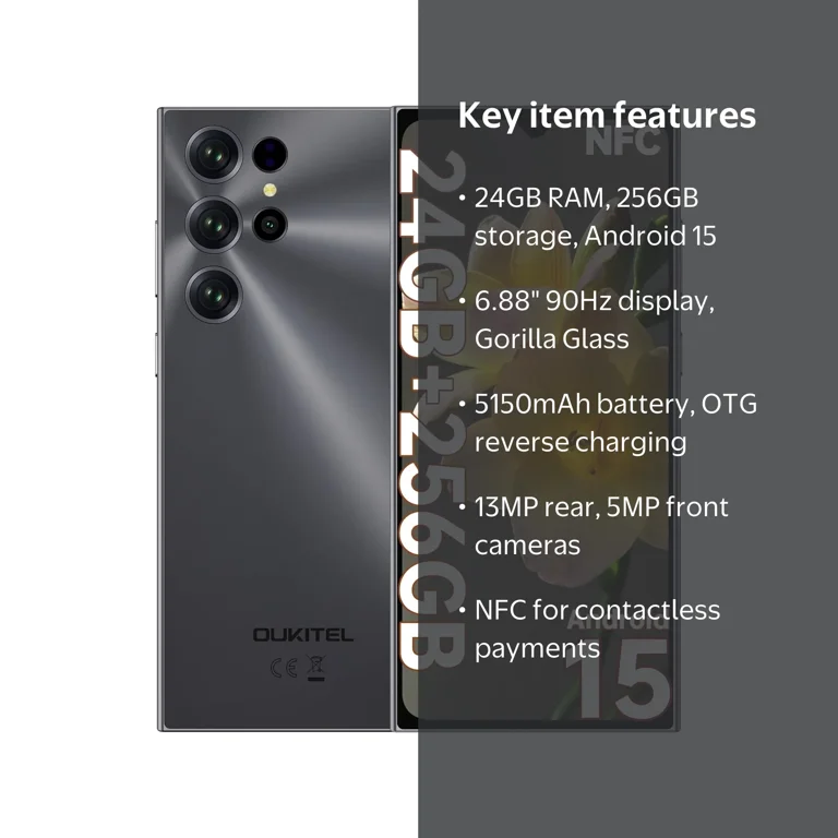 Oukitel C61 Pro Smartphone, 6.88