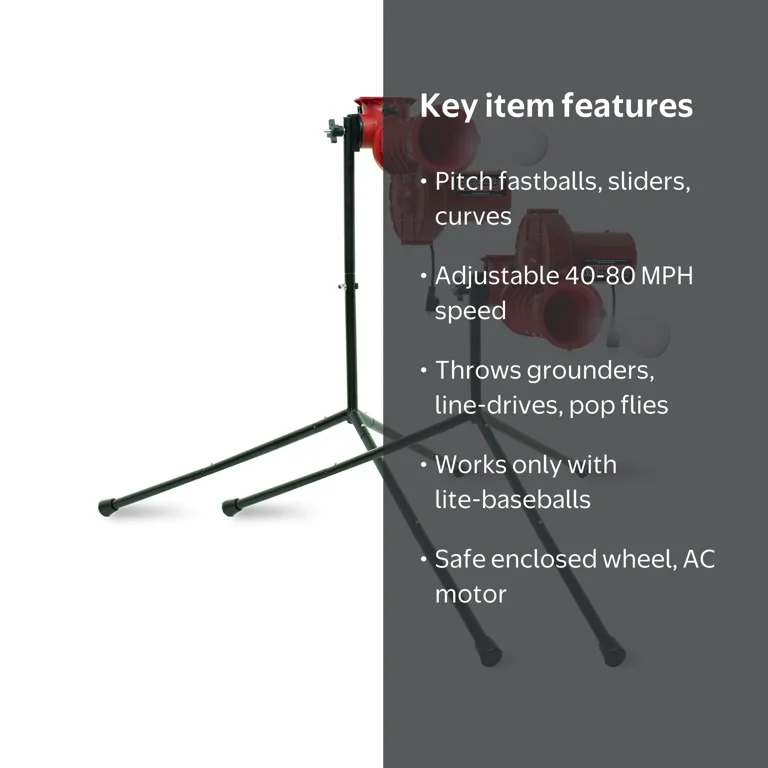 Heater, Baseball Pitching Machine, Power Alley Lite 360, Portable