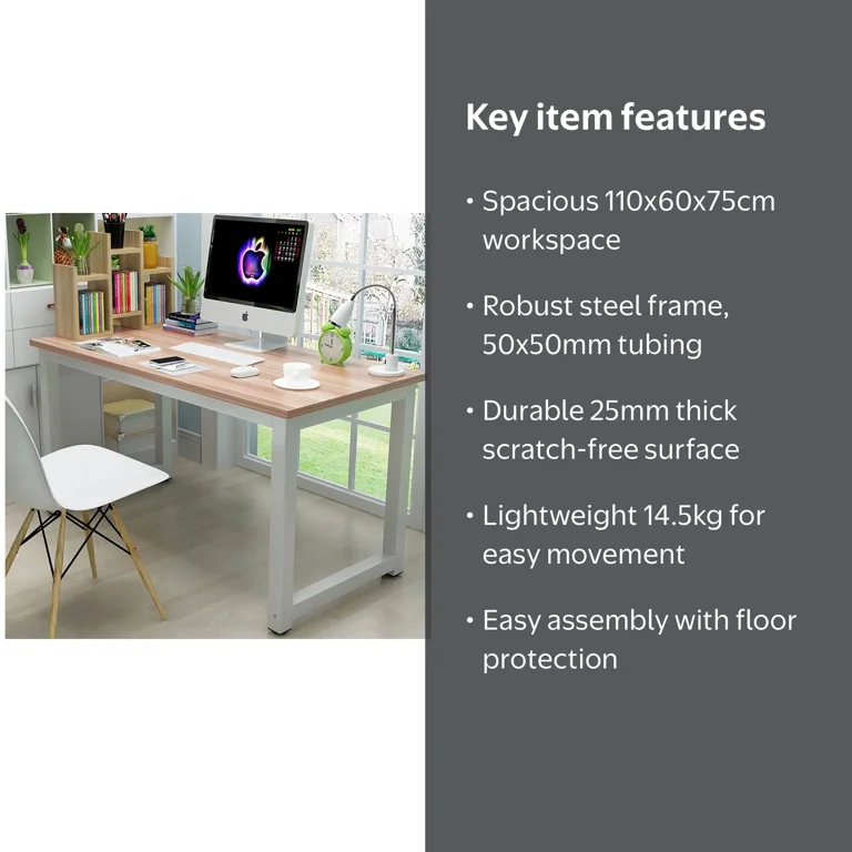 Ktaxon Computer Desk Wood Study Table Workstation Home Office