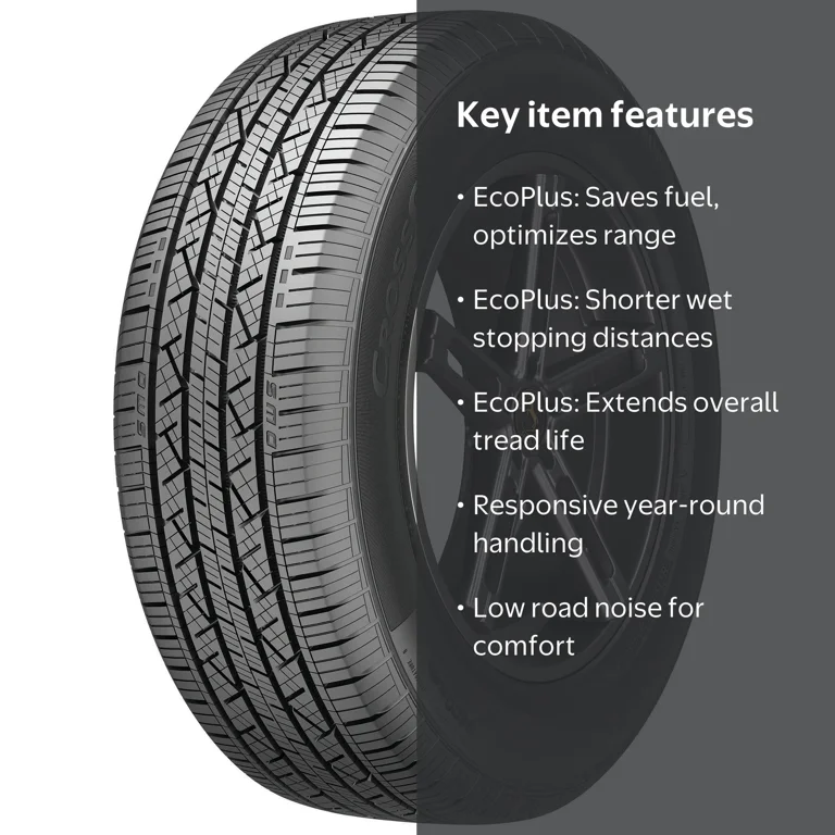 Continental CrossContact 1タイヤ 4本 送料分 Continental, All Season SUV/Crossover Tire, 225/65R17 102T