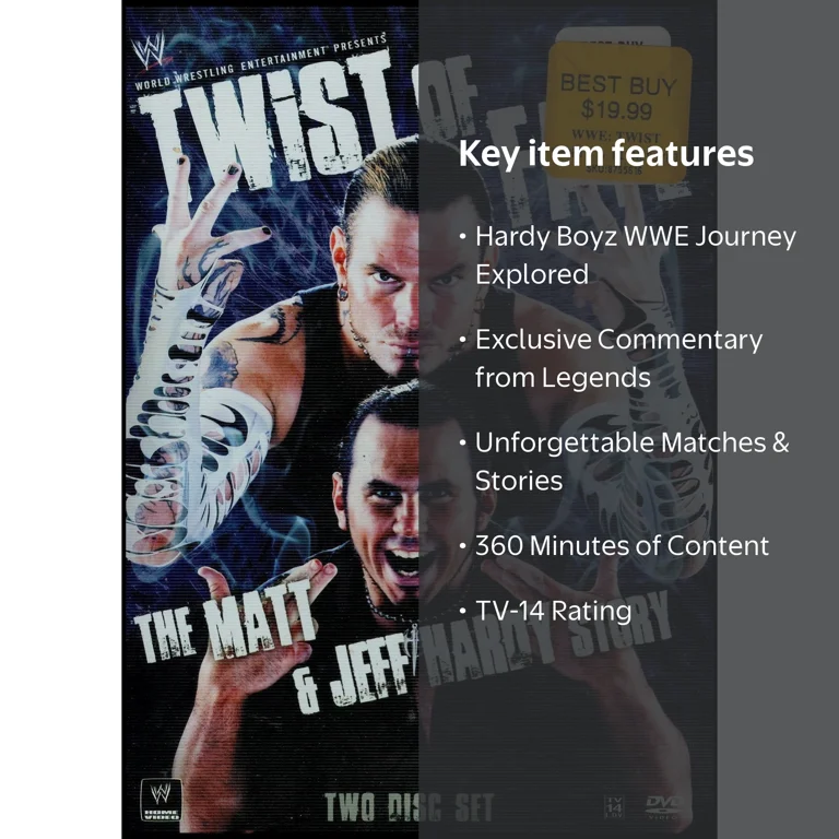 WWE: Twist of Fate - The Matt & Jeff Hardy Story (DVD) - Walmart.com