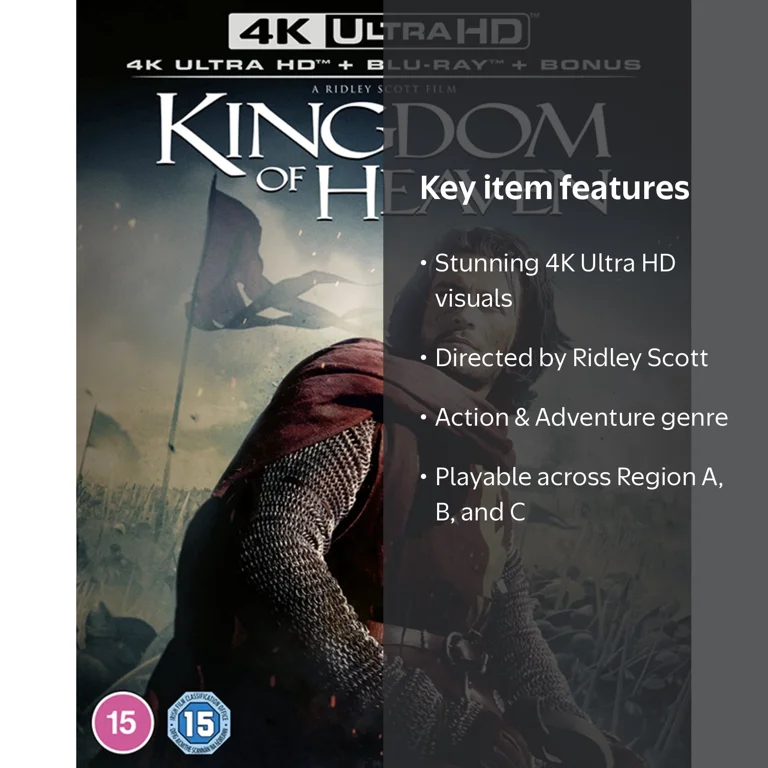 20th Century Studios Kingdom of Heaven 4K Ultra HD, Action