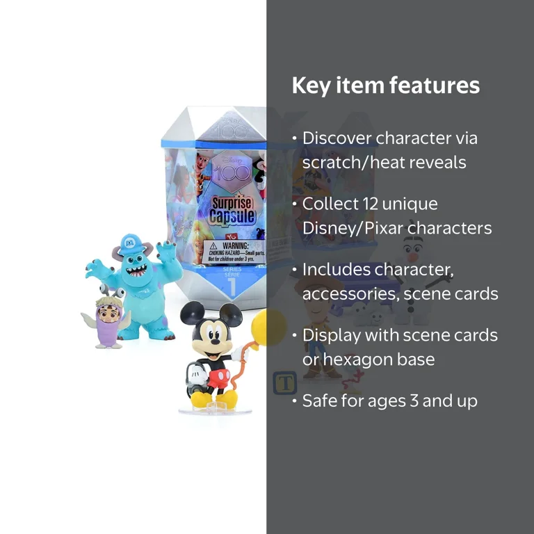 YuMe Disney 100 Surprise Mystery Capsules: Cute Mini Character