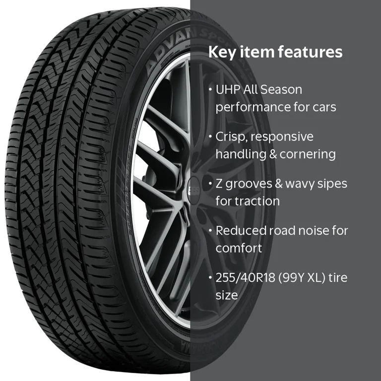 Yokohama Advan Sport A/S Plus UHP All Season 255/40R18 99Y XL