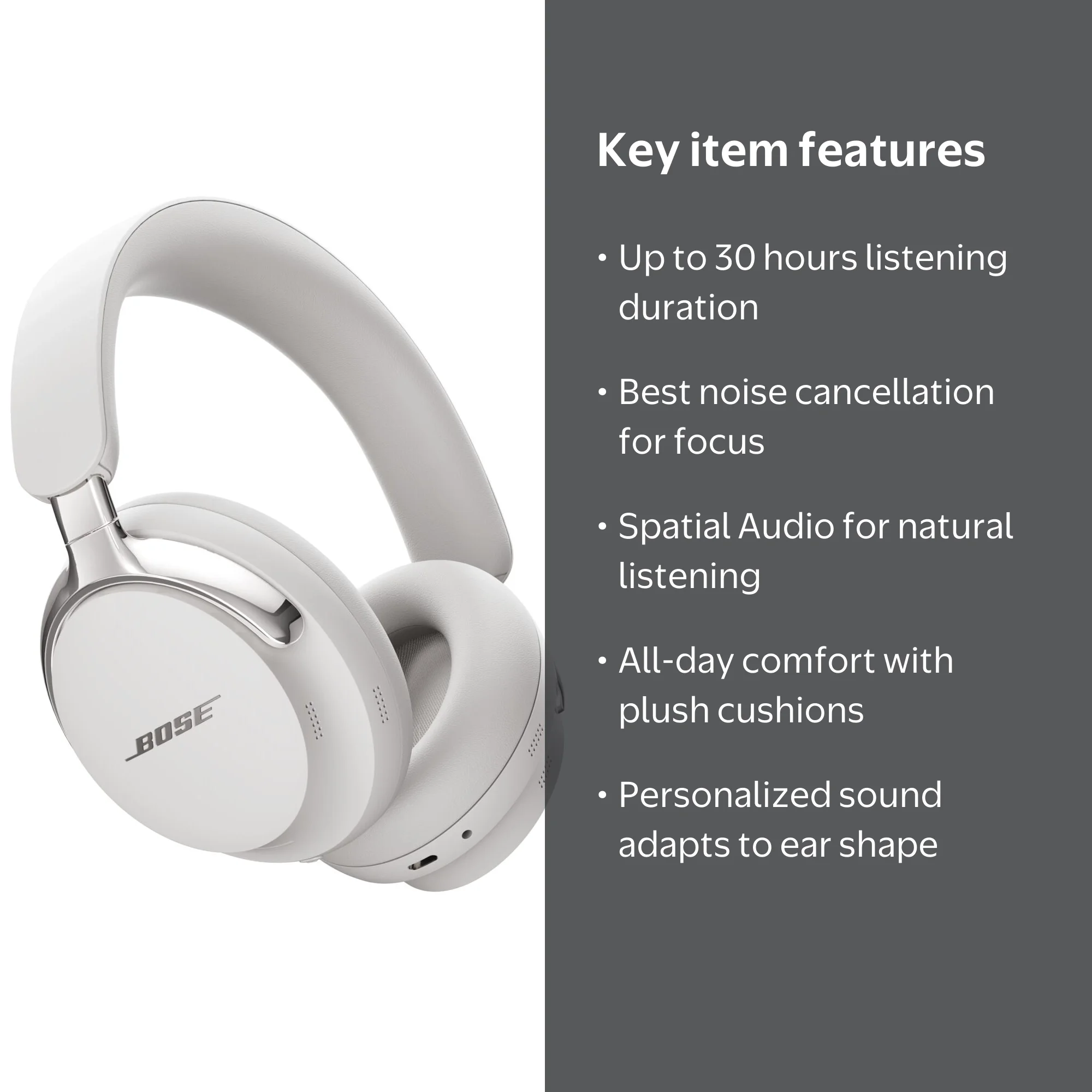 Bose QuietComfort Ultra Headphones II, Bluetooth Over Ear Noise
