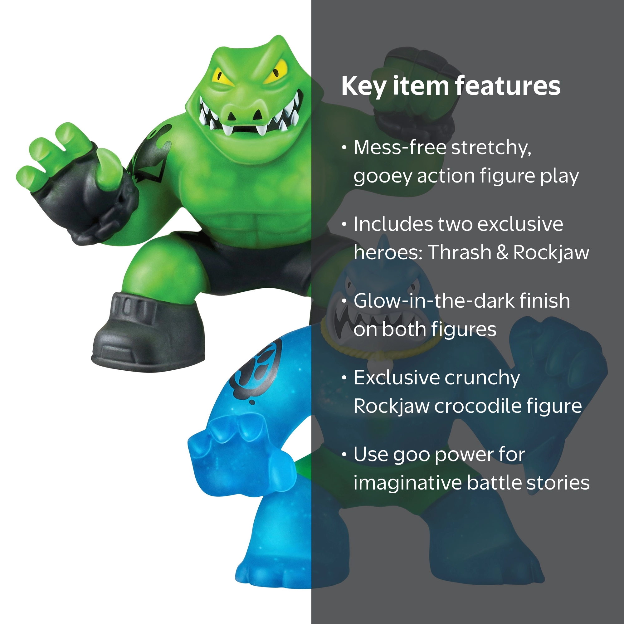 Heroes of Goo Jit Zu Toys: Versus 2-Pack Action Figures, Thrash vs