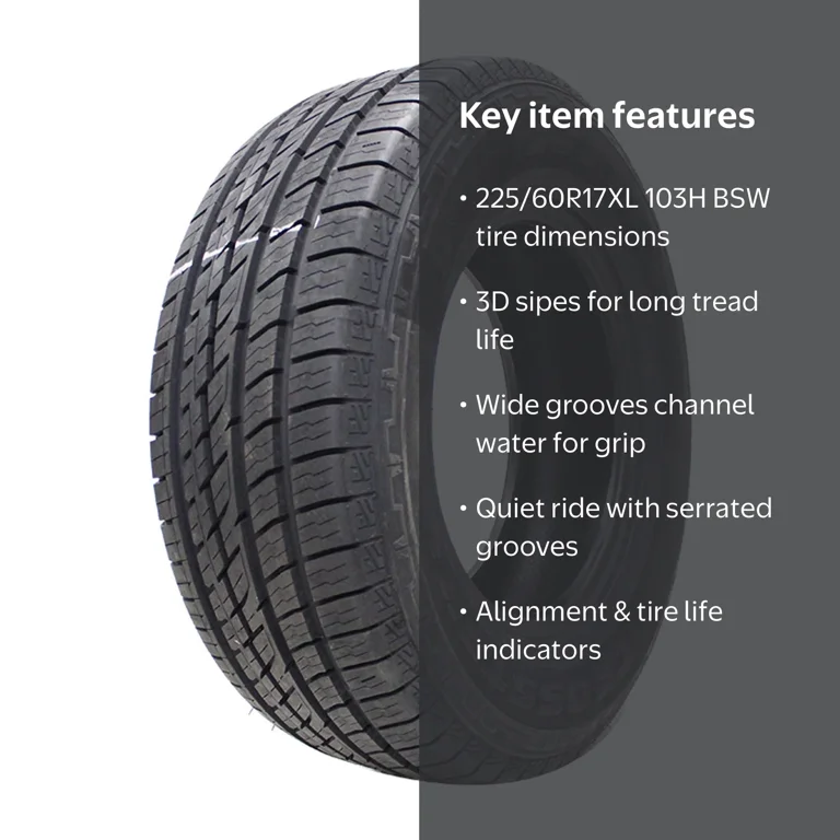 Nitto Crosstek 2 225/60R17XL 103H BSW Fits: 2018-23 Subaru