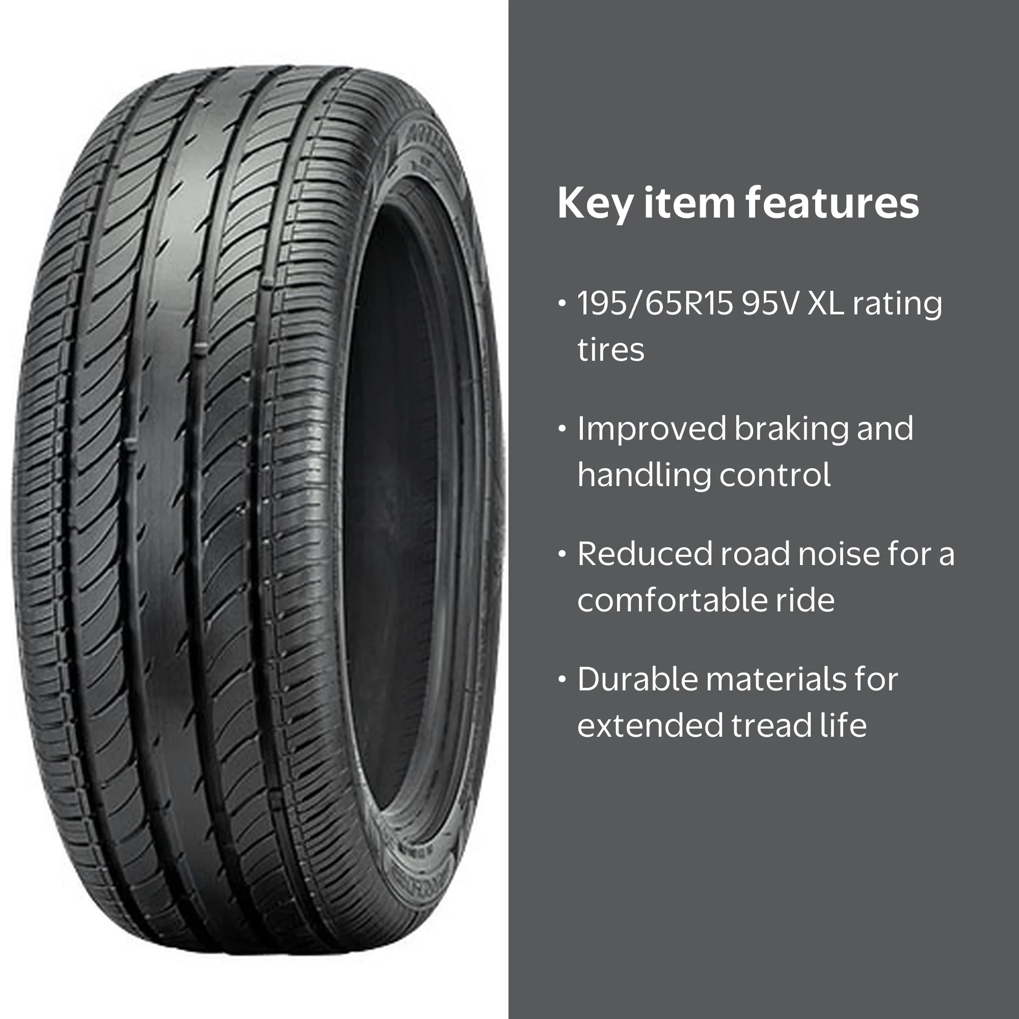 Arroyo Sport 2 195/65R15 Tire, All Season, Fits Honda Civic Hybrid