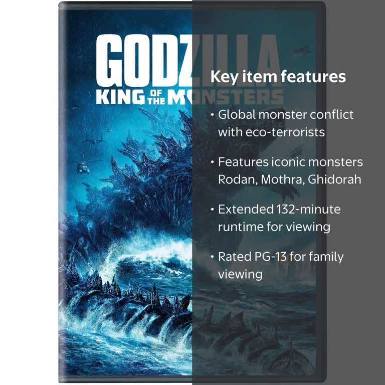 SDS, DVD, Godzilla King of the Monsters, PG-13, City-trampling