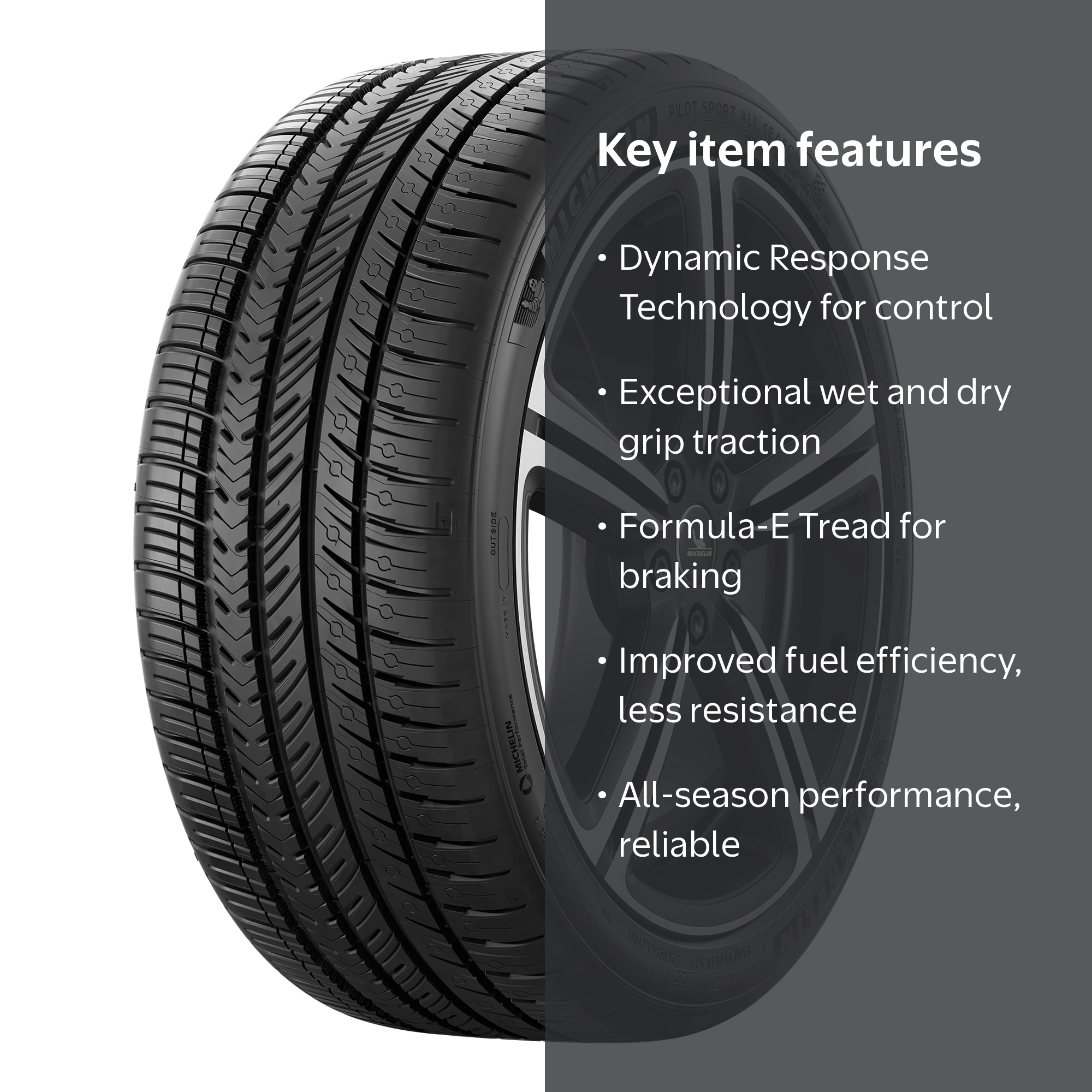 Michelin Pilot Sport 4 All-Season Tire, XL 205/40ZR17 84Y