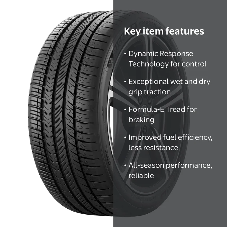 Michelin Pilot Sport 4 All-Season Tire, XL 205/40ZR17 84Y