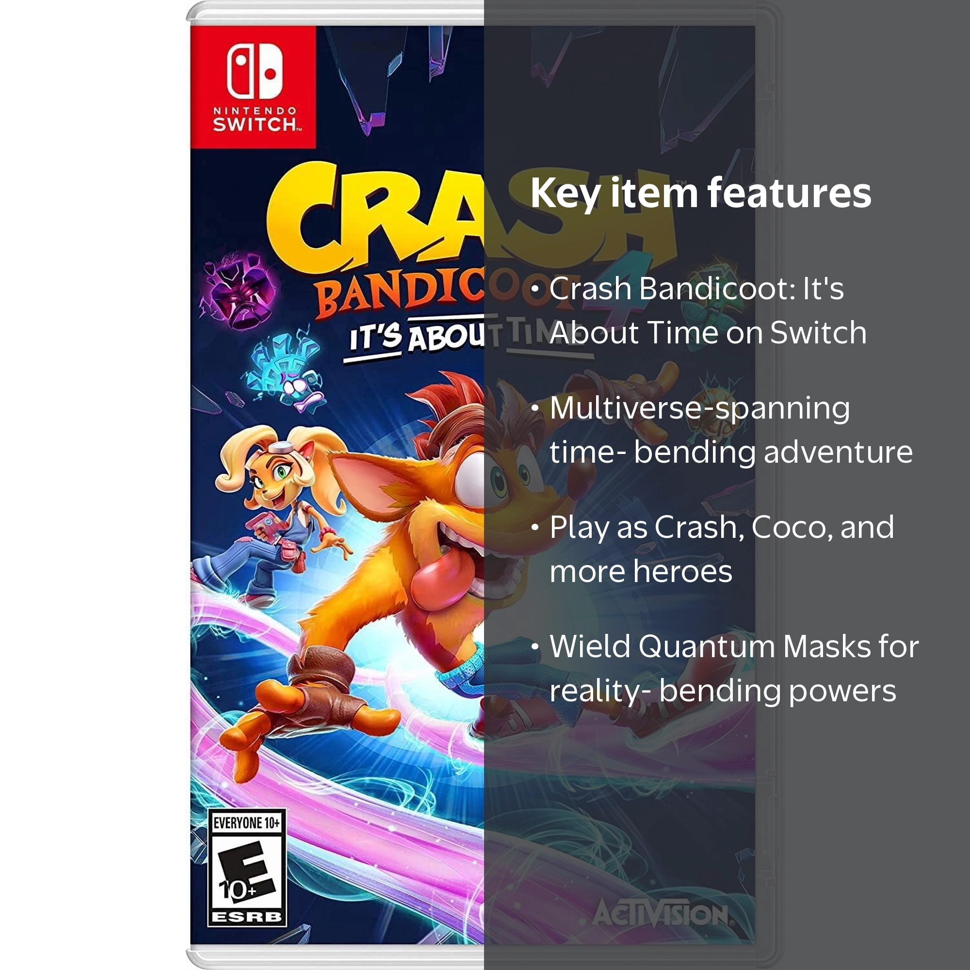Activision, Crash Bandicoot 4: It's About Time, Nintendo Switch