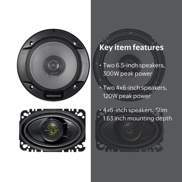 2) Kenwood KFC-1666S 6.5