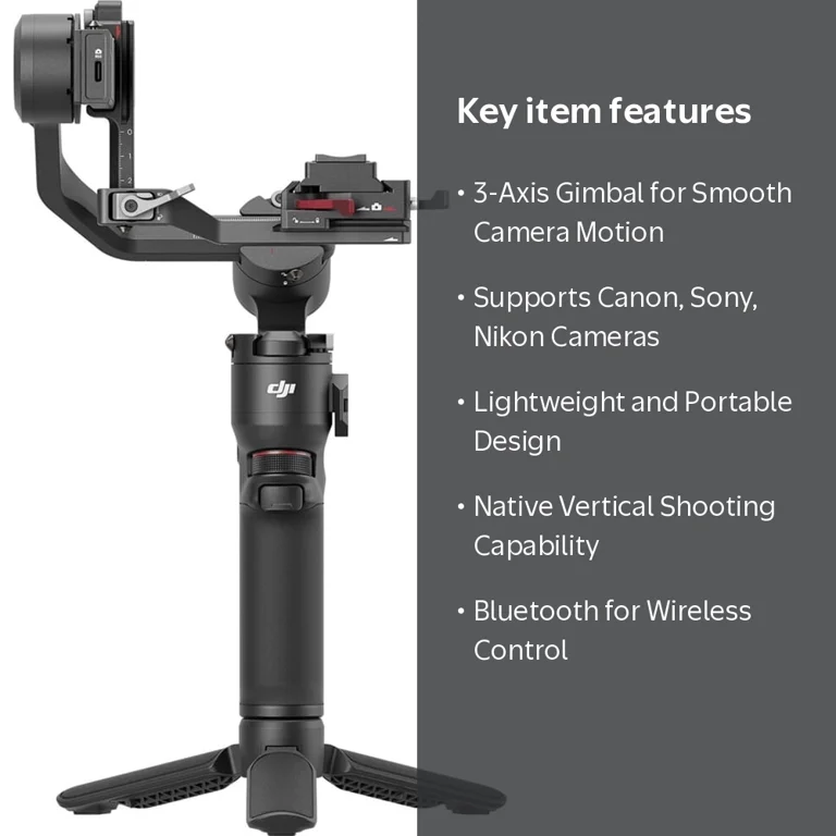 DJI RS 3 Mini, 3-Axis Stabilizer for Canon/Sony/Panasonic/Nikon