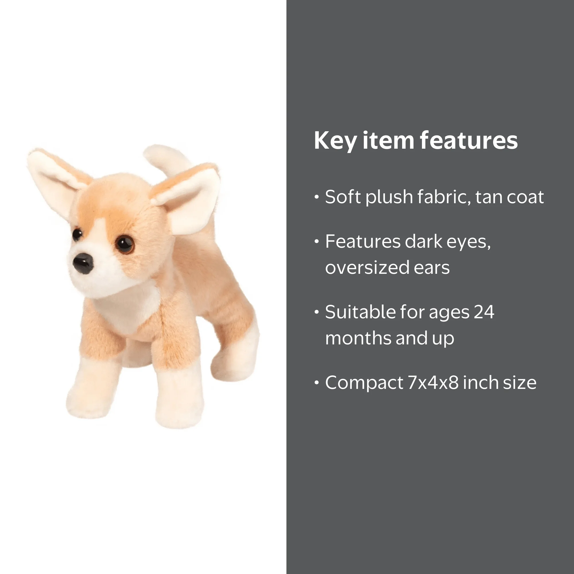 Douglas, Stuffed Animal, Chihuahua, Small Plush Toy for Kids