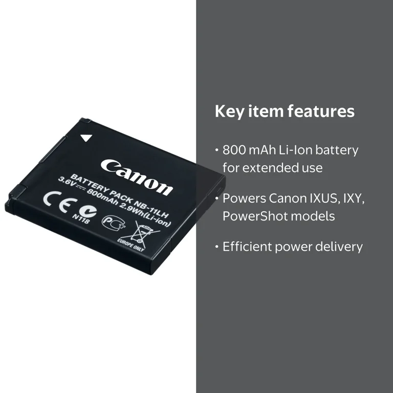 Canon Nb-11lh - Li-ion 800 Mah For Ixus 17x, 18x, 190, Ixy 180