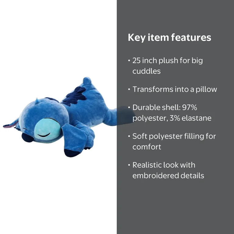 Disney, Stitch Cuddleez Large Plush, 25'' L, with Tags - Walmart.com