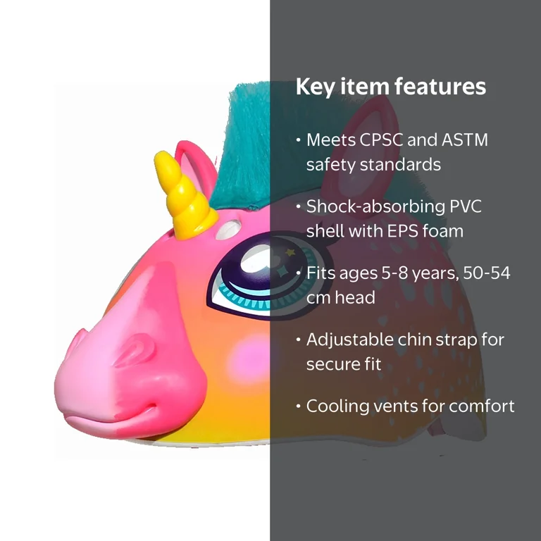 best helmet for unicorn bike Flair MagNeatOhz Horn Helmet | Made in USA | Magnetic Attachment for Helmet Unicorns are like mullets Raskullz Super Rainbow Unicorn Hair