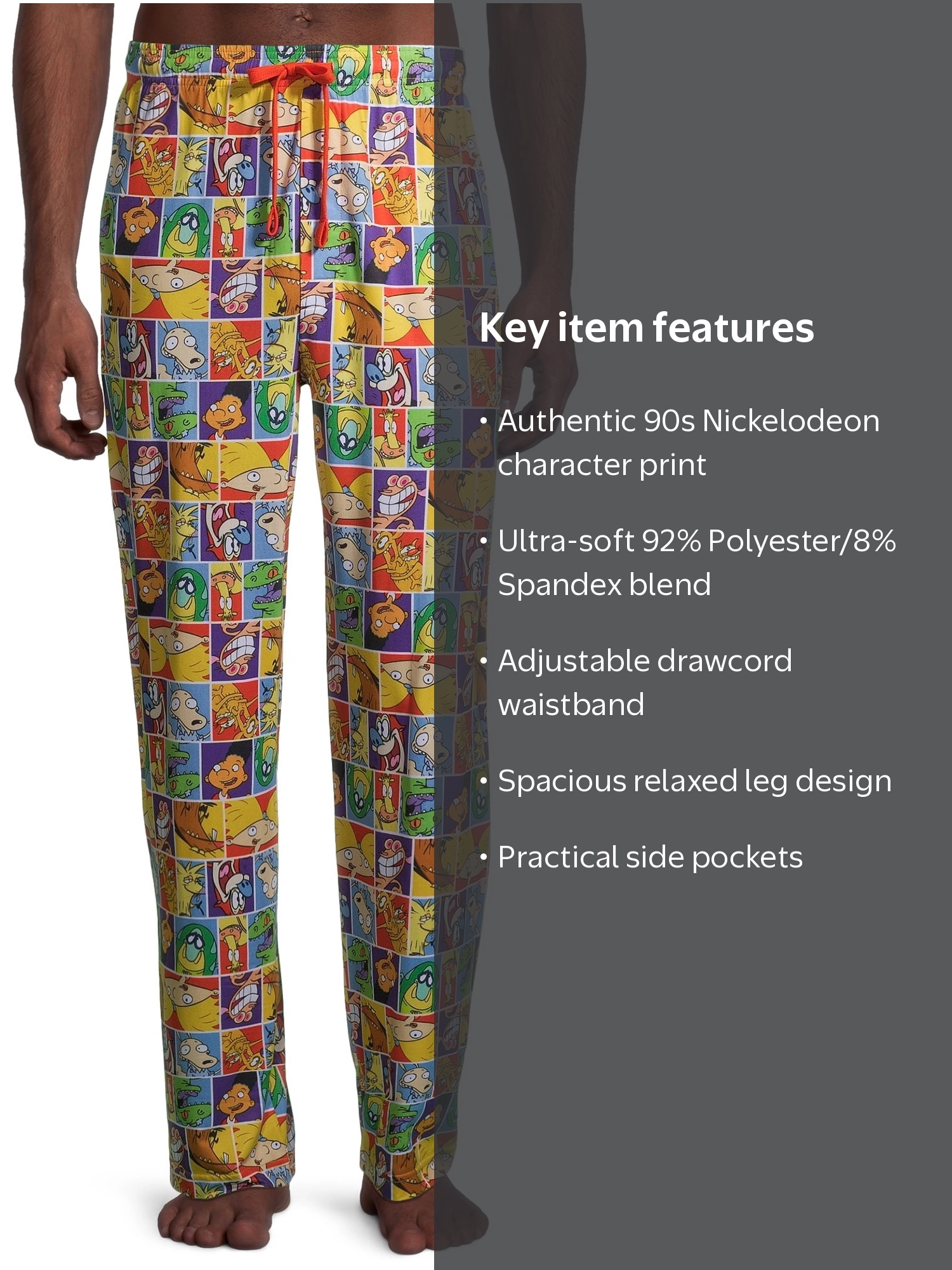 90s pajamas pants パジャマパンツ Men's 1990s Nickelodeon Pajama Lounge Pant, Size S-2XL - Walmart.com