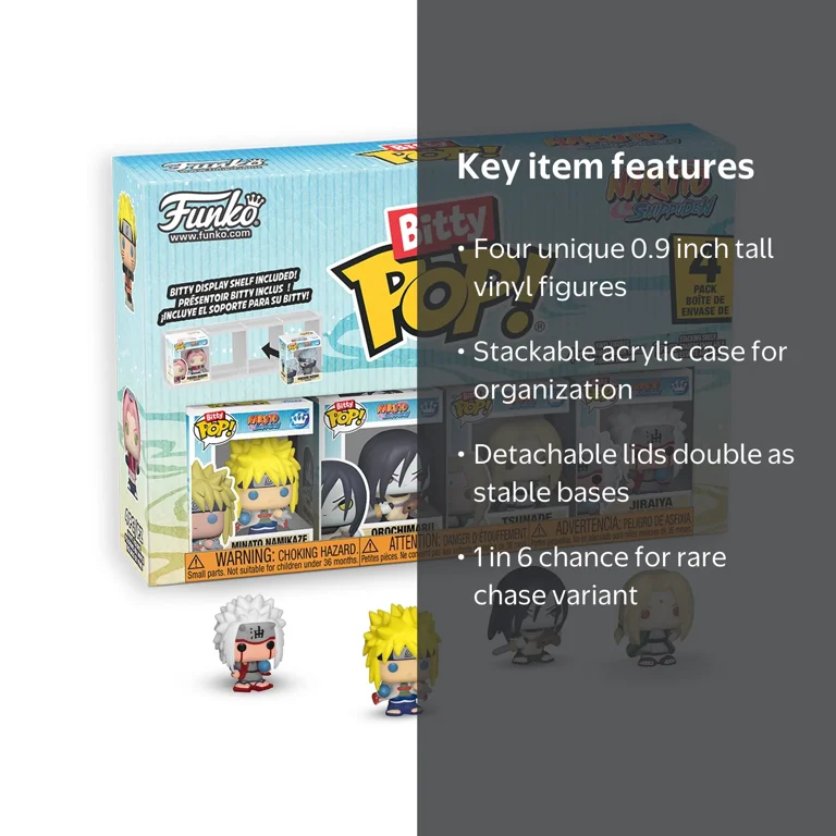 Funko Bitty POP 4-Pack: Naruto Shippuden - Team 2 Collectible