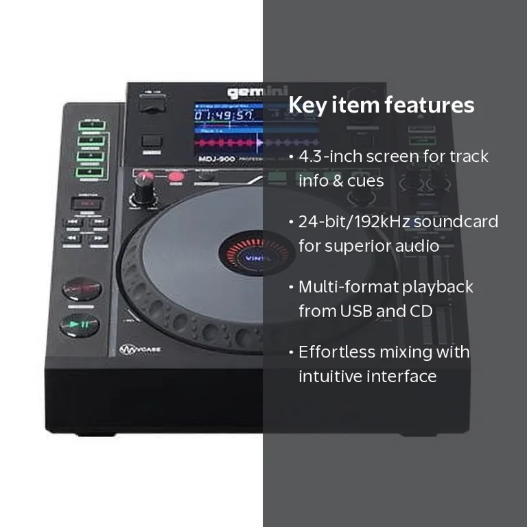 Gemini Sound MDJ-900 - Elite Multi-Media Player with Superior