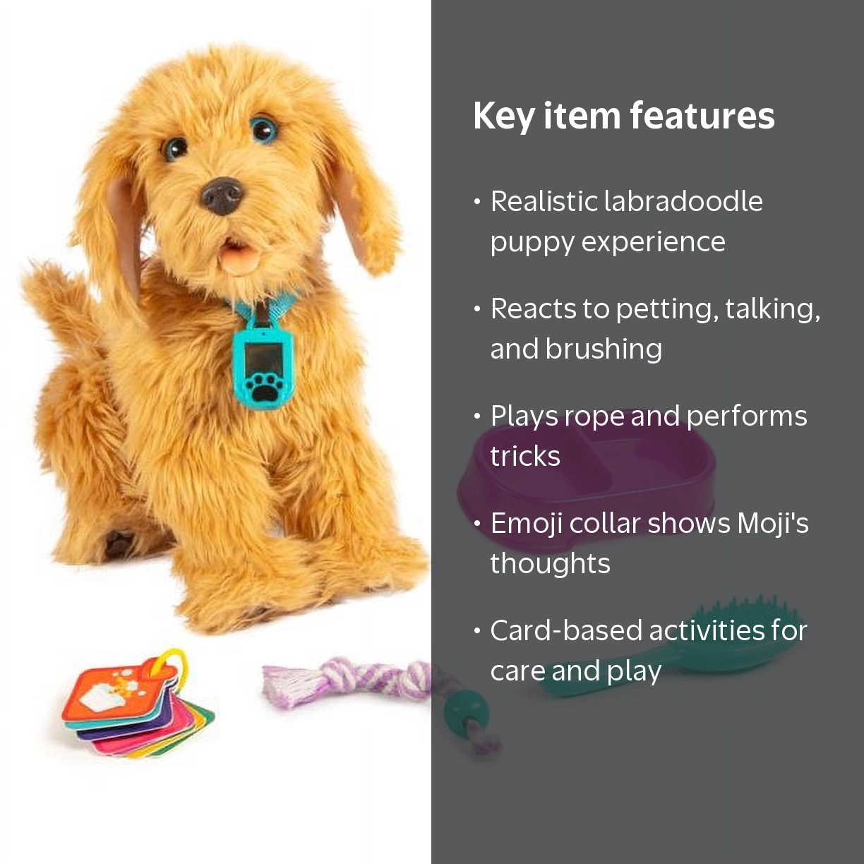 Moji: Interactive Talking Labradoodle Pet for Kids, Acts Like Real