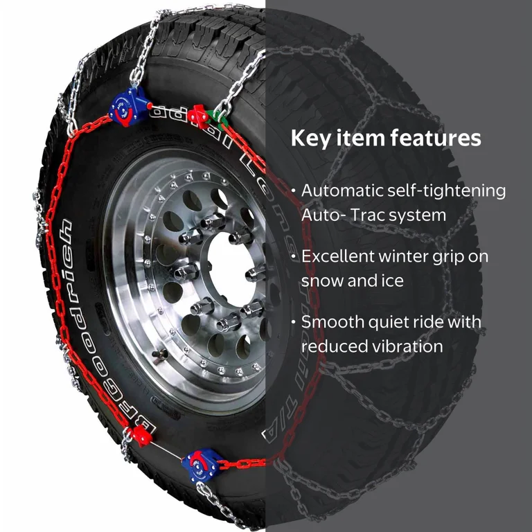 Peerless Chain 0231810 Auto-Trac Tire Chains, Self Tightening