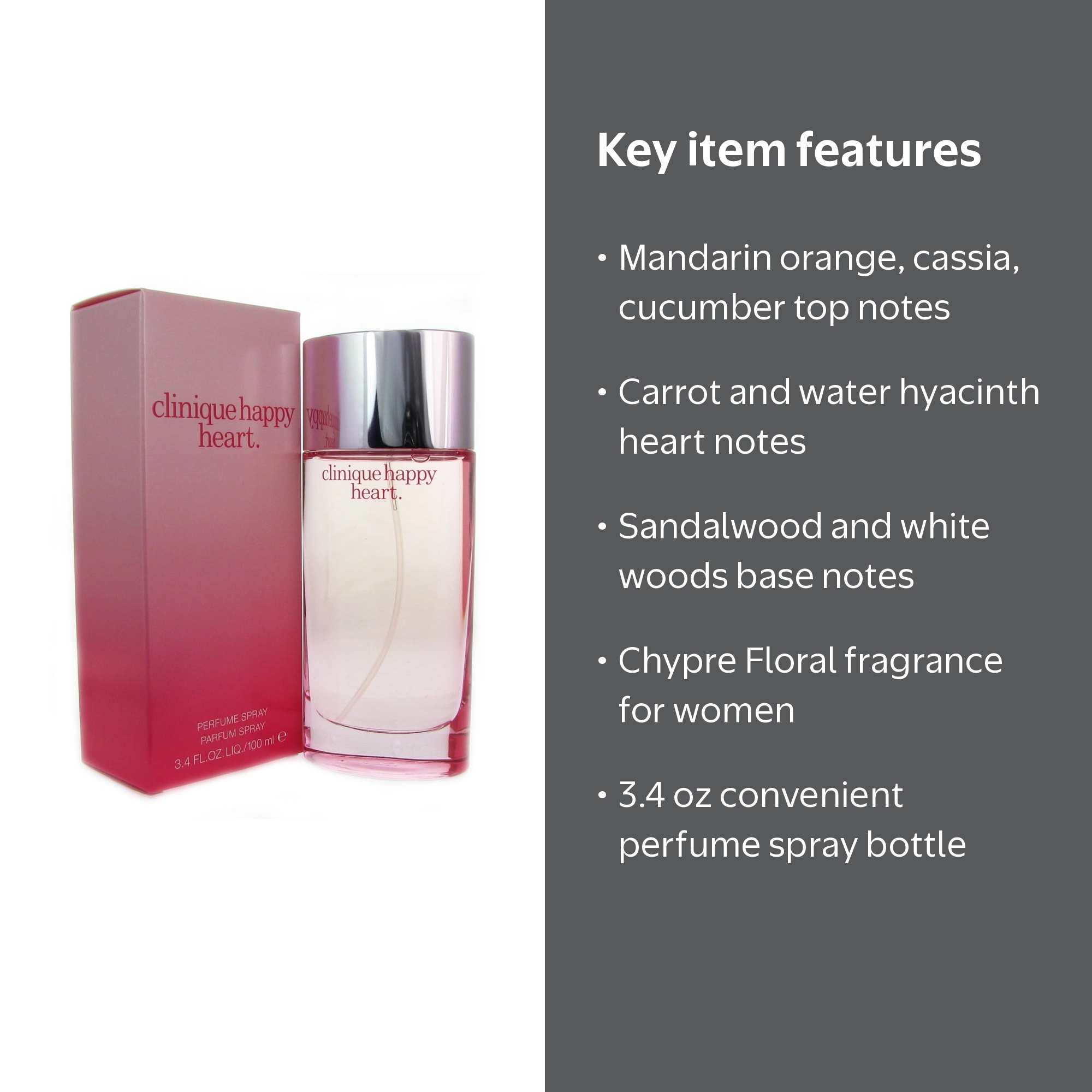 Clinique, Women Perfume Spray, 3.4 oz, Happy Heart - Walmart.com
