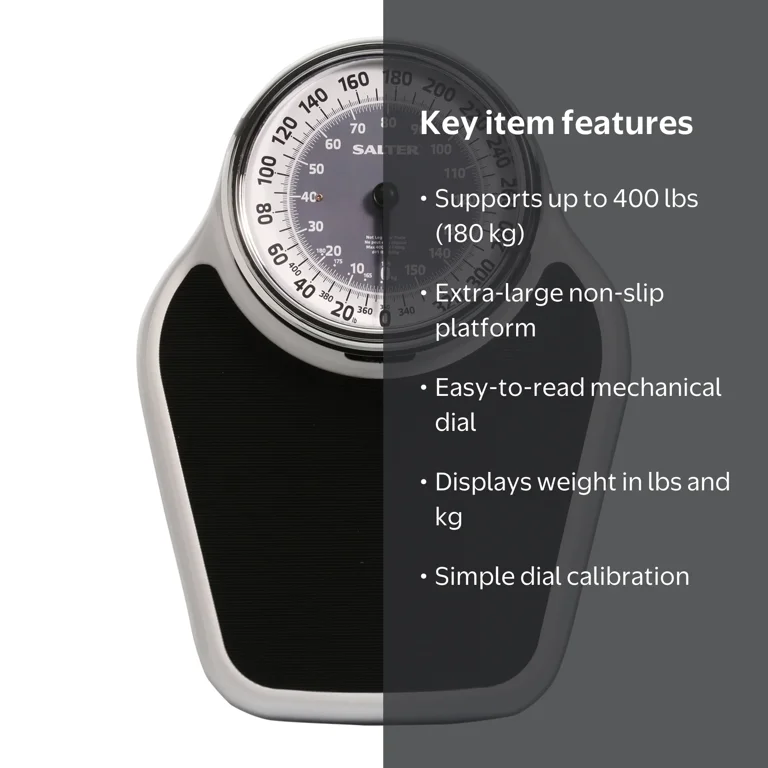Salter Professional Large Analog Mechanical Scale Black - Walmart.com