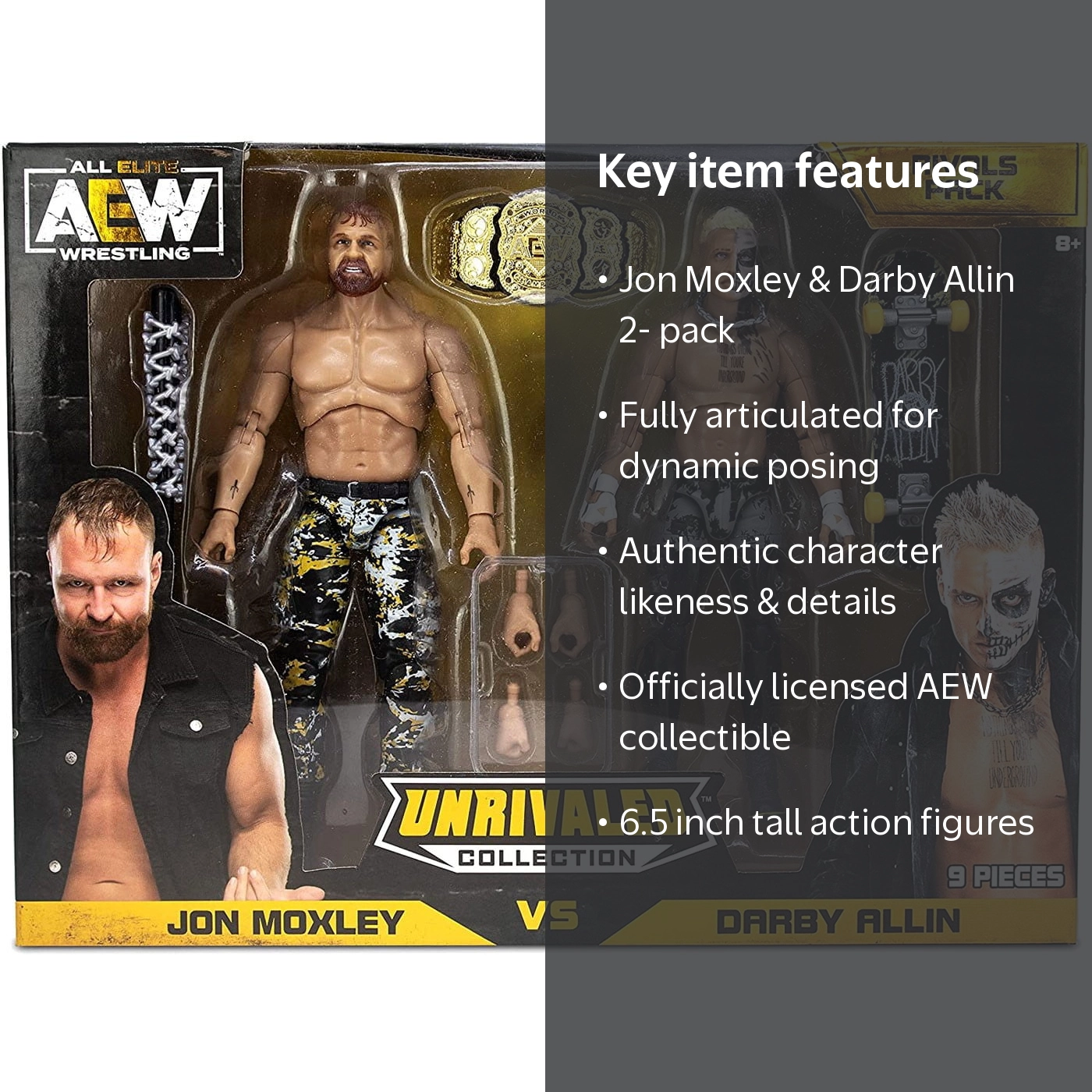 Jazwares AEW All Elite Wrestling Unrivaled Jon Moxley vs Darby