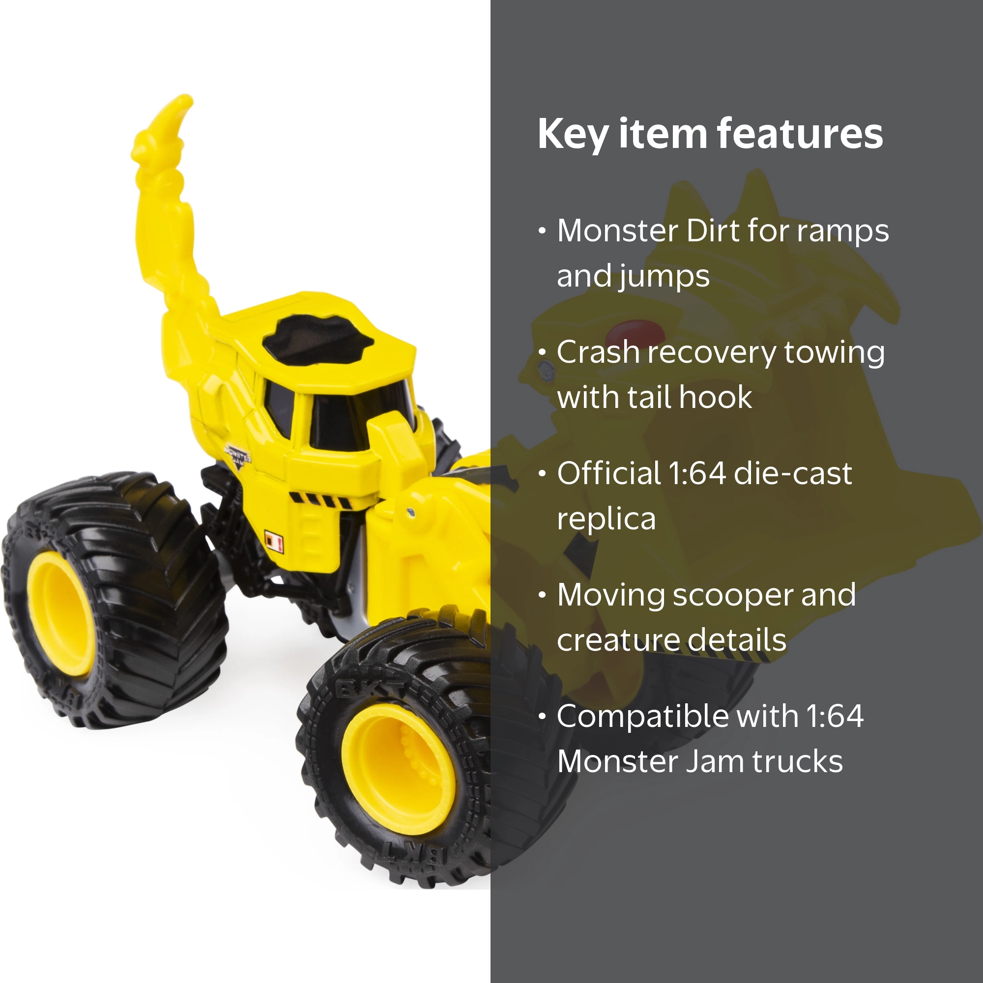 Monster Jam, Official Scoops Dirt Squad Scooper Monster Truck with