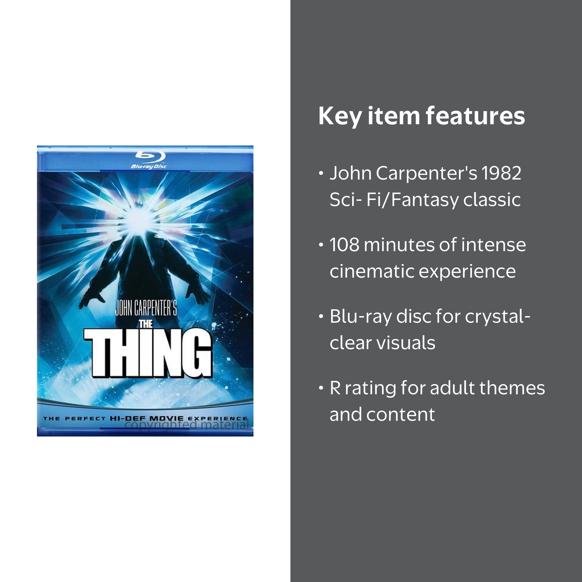 Universal Studios: The Thing (Blu-ray), Sci-Fi & Fantasy Film