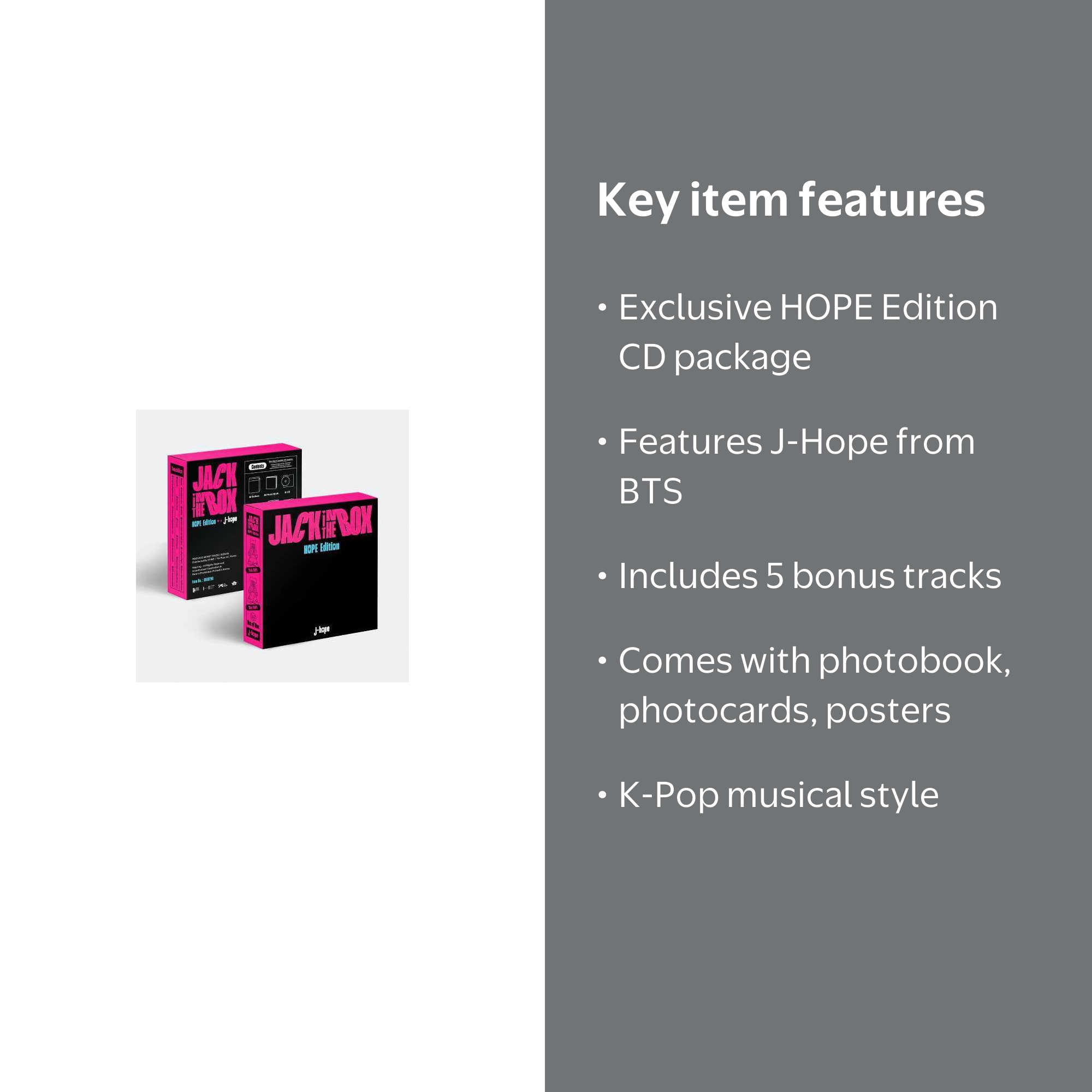 J-Hope (BTS) - KPOP Jack In The Box (HOPE Edition) - Music CD with