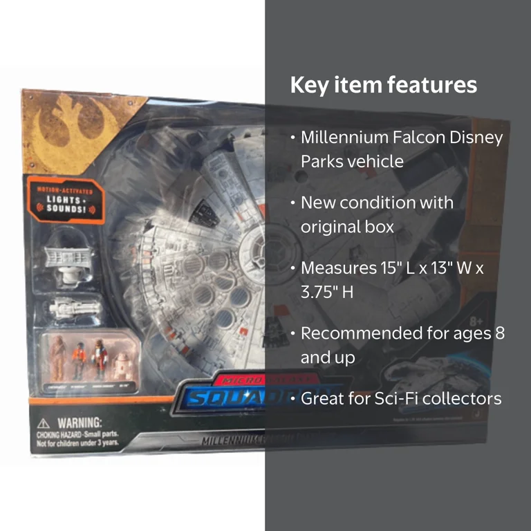 Disney Parks Star Wars Millennium Falcon Micro Galaxy Squadron New