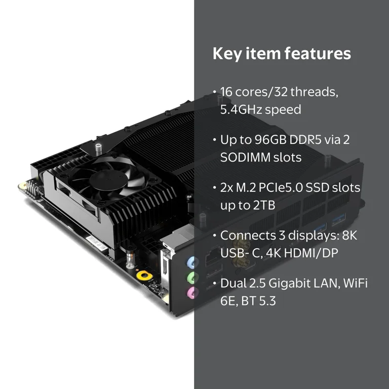 MINISFORUM BD790i X3D Mini PC Motherboard AMD Ryzen 9 7945HX3D