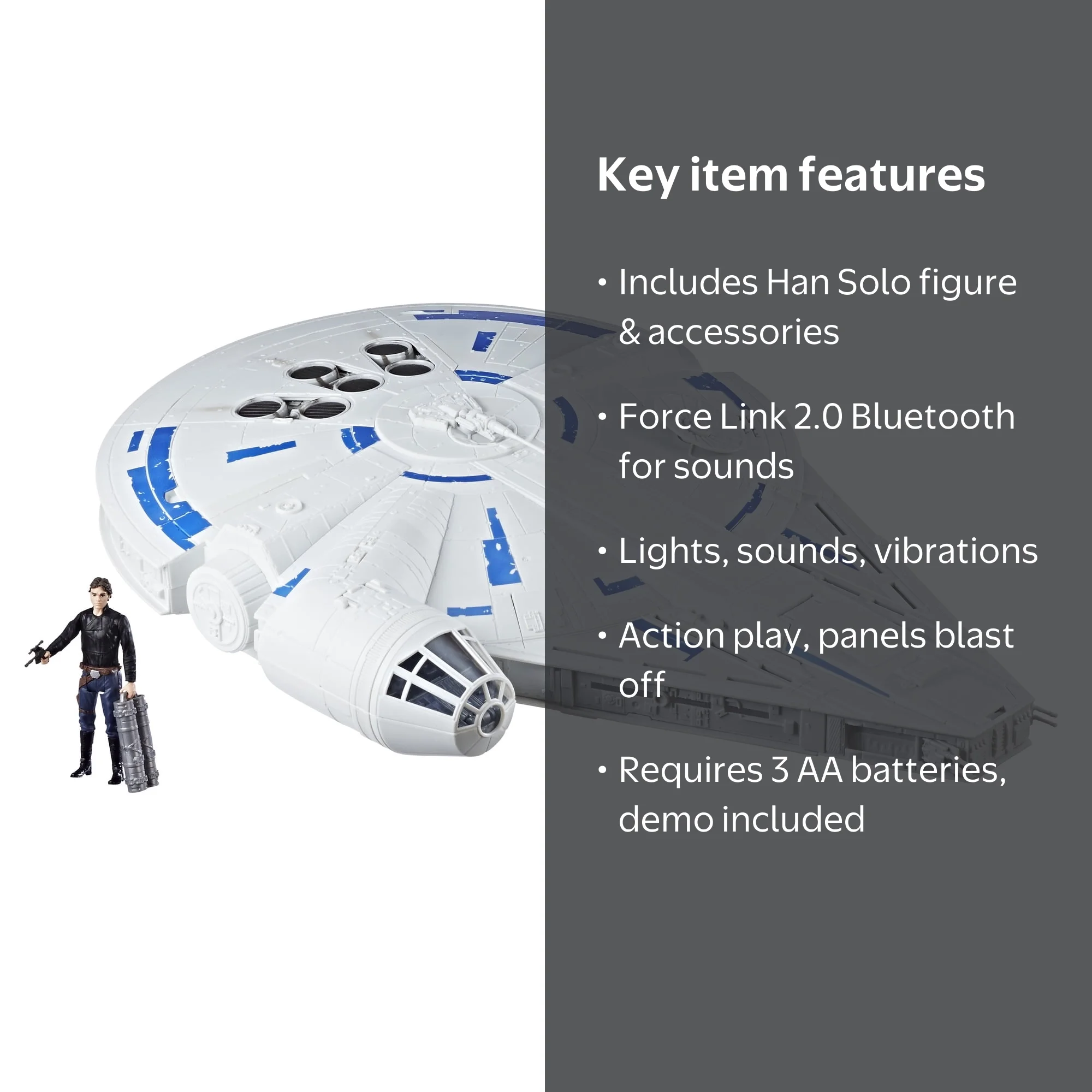 Star Wars, Force Link 2.0, Kessel Run Millennium Falcon with Han